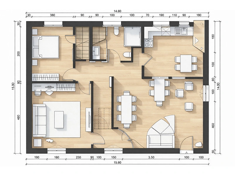 Plan d’agencement intérieur Kasoar Home